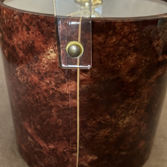 Vintage Mid Century Barware by Sigma Ice Bucket Brown - Picture 7 of 7